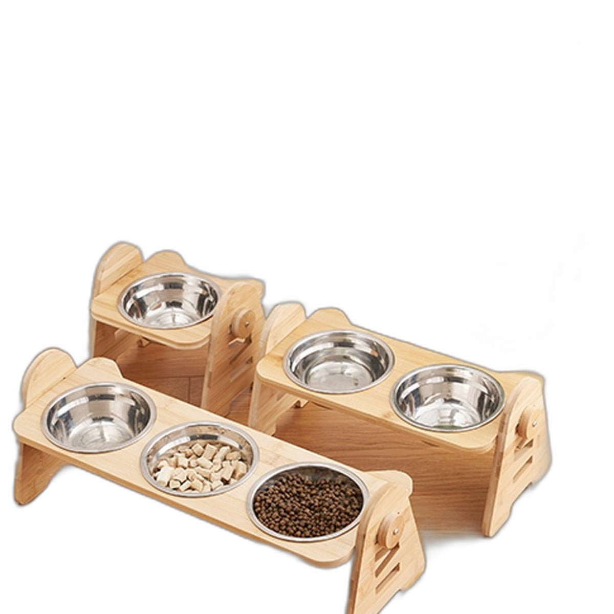 Elevated ceramic pet bowls by Glow Ritual