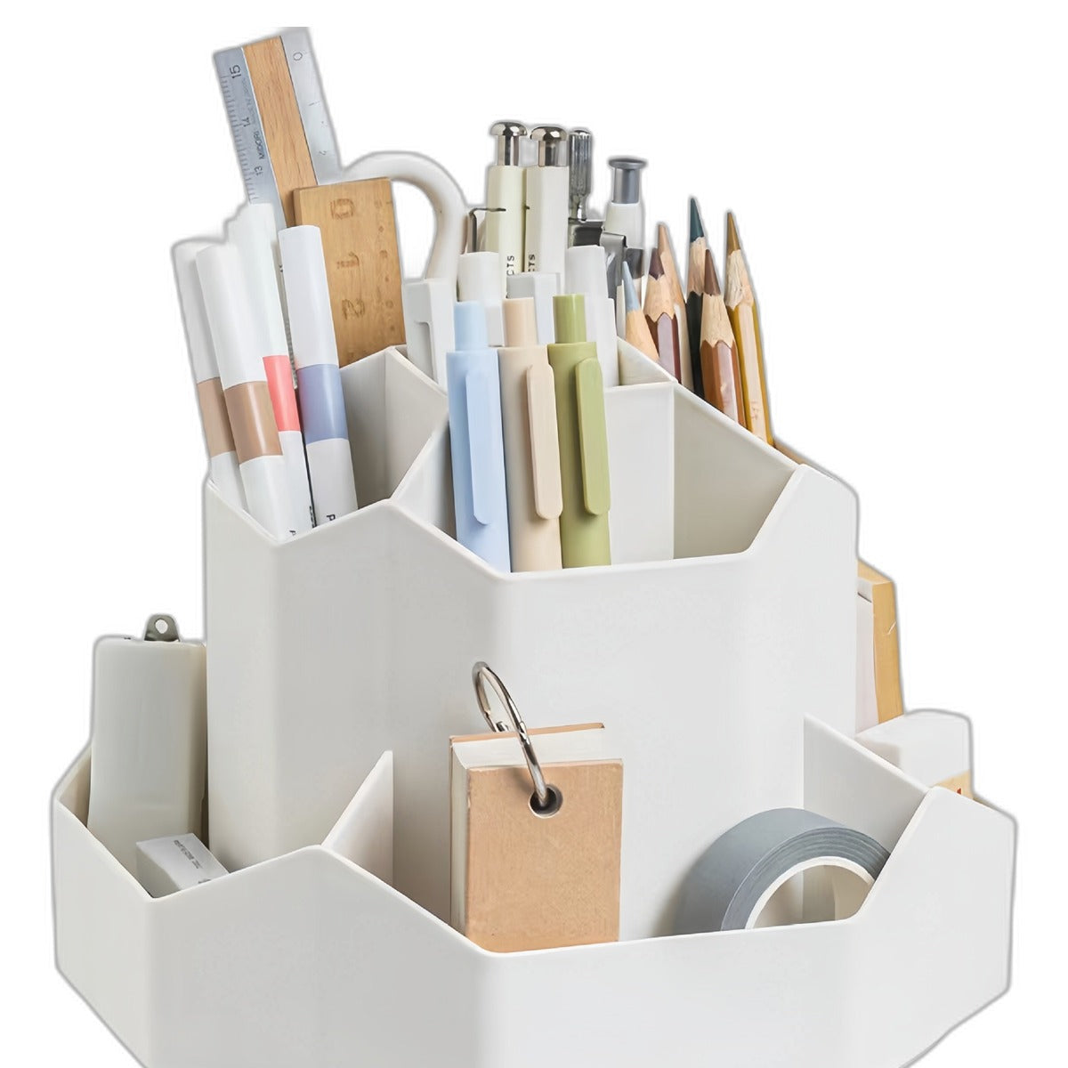 Rotating desk organizer by Glow Ritual
