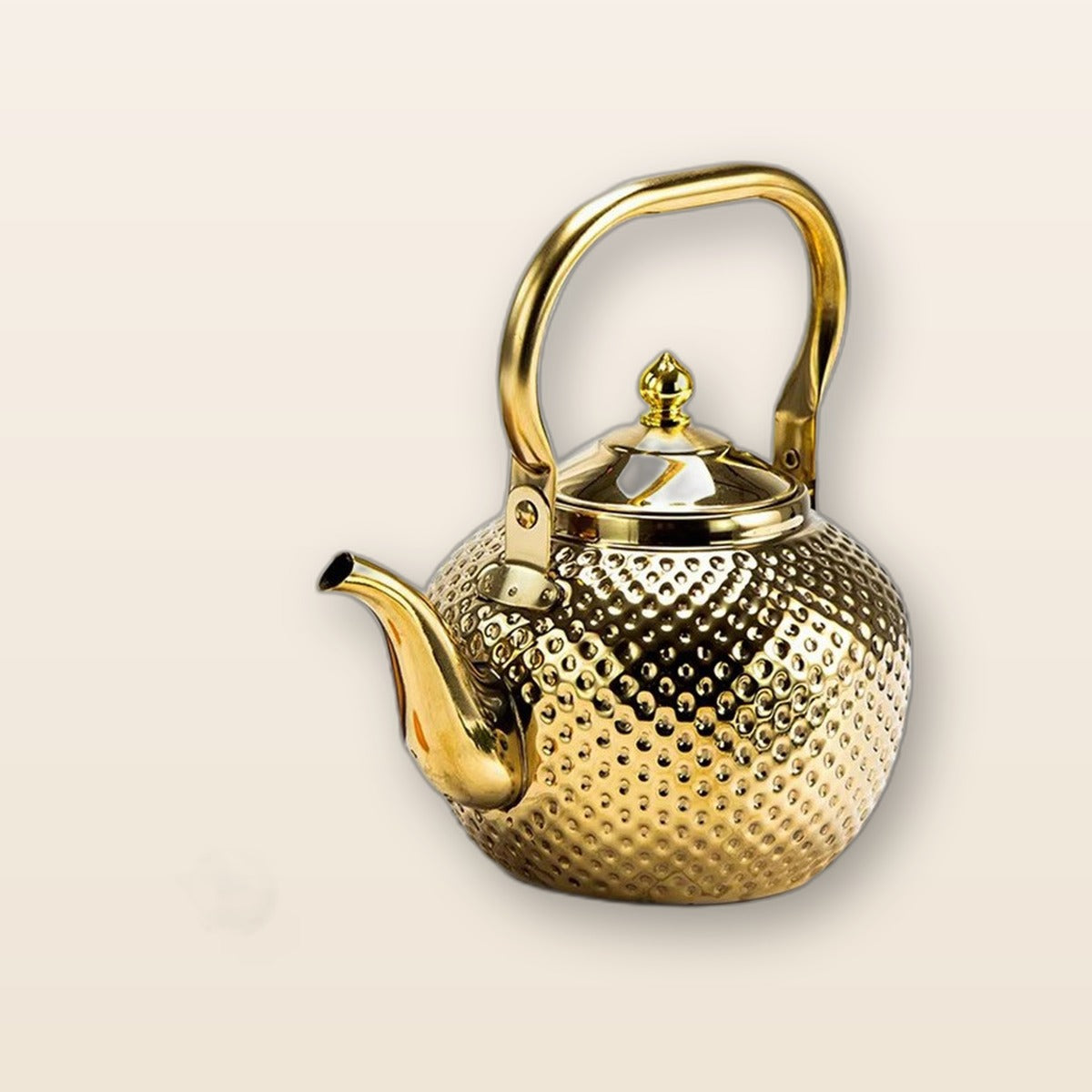 Hammered stainless teapot by Glow Ritual