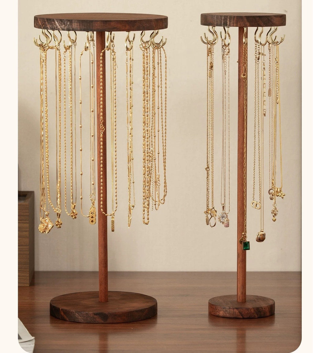 Rotating necklace stand by Glow Ritual
