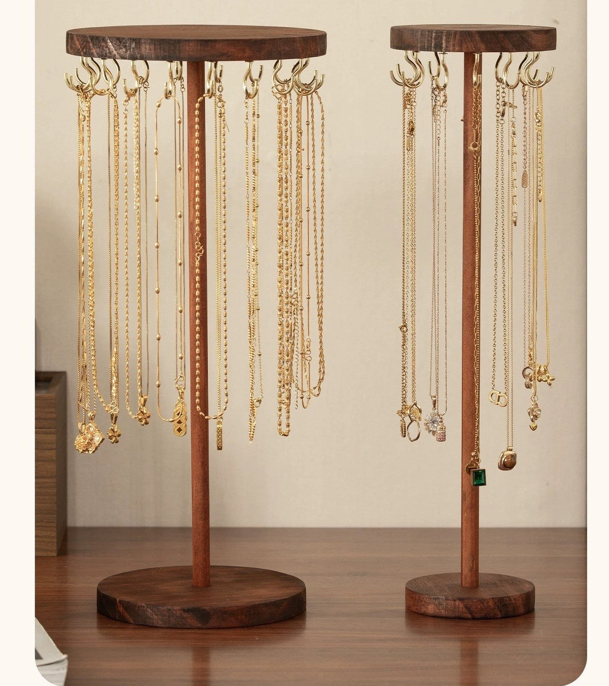 Rotating necklace stand by Glow Ritual