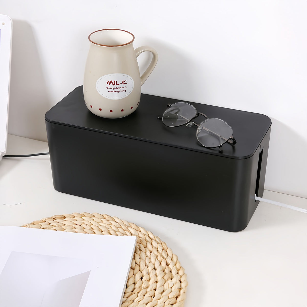Cable management box by Glow Ritual
