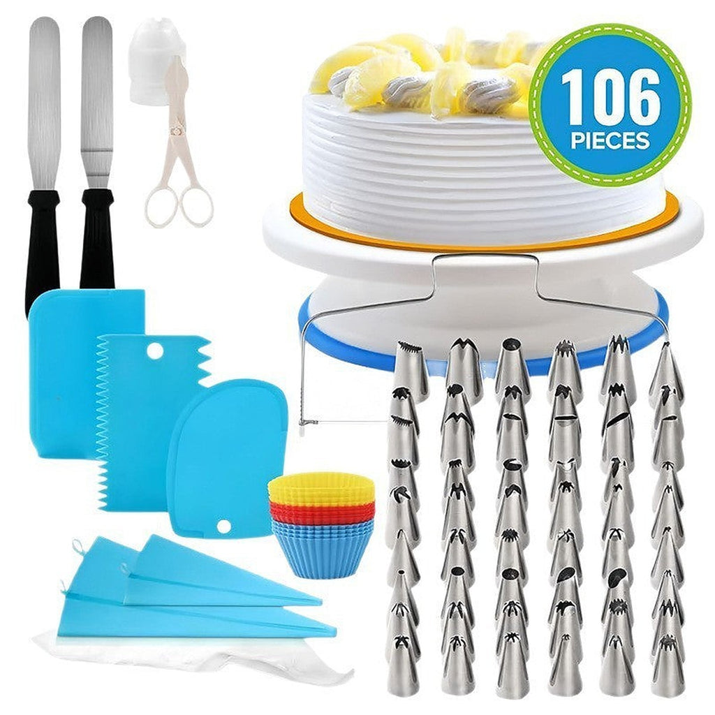 Cake decorating turntable set by Glow Ritual