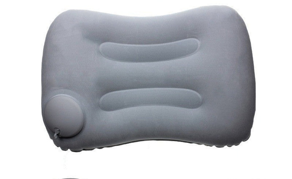 Inflatable Camping Pillow – Flocked Travel Pillow (19 x 13 in)