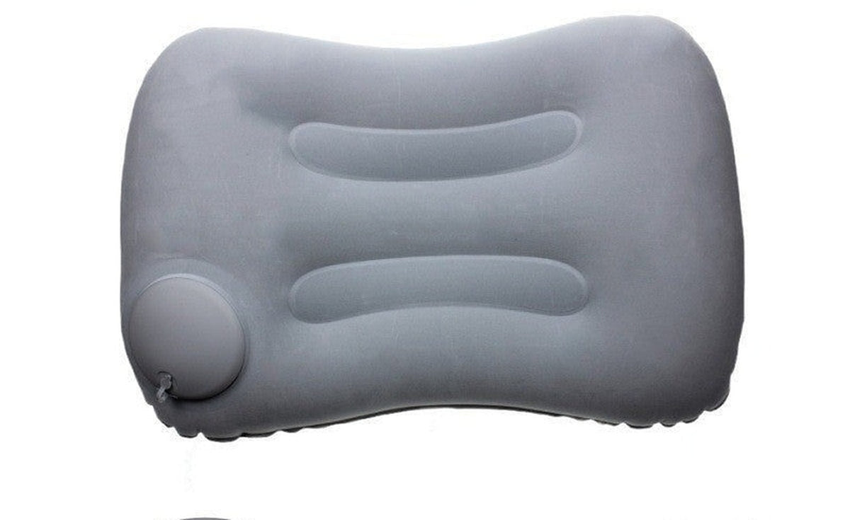 Inflatable Camping Pillow – Flocked Travel Pillow (19 x 13 in)