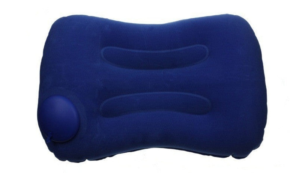 Inflatable Camping Pillow – Flocked Travel Pillow (19 x 13 in)