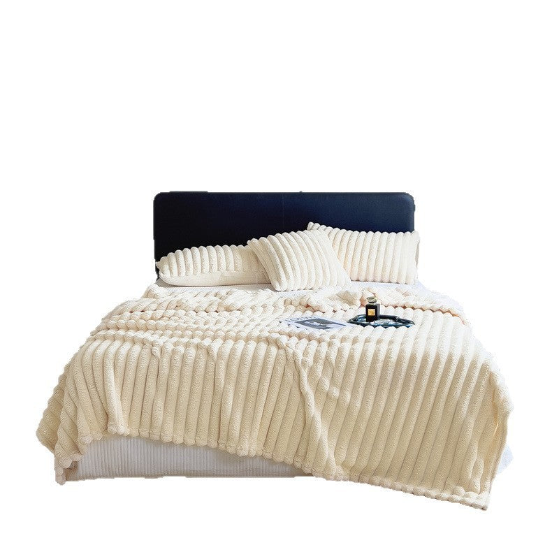 Faux rabbit fleece blanket by Glow Ritual