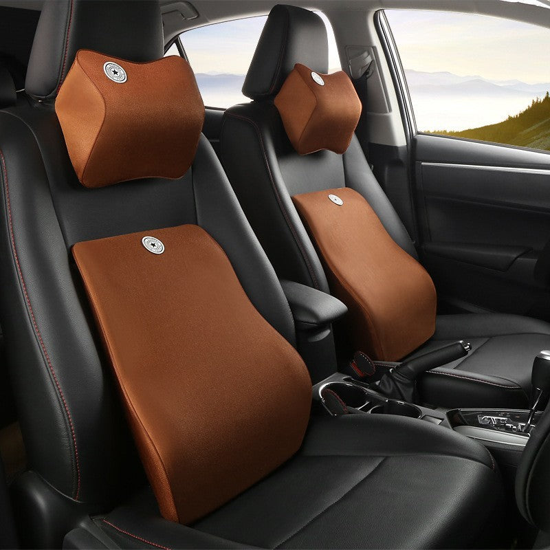Memory foam car headrest pillow by Glow Ritual