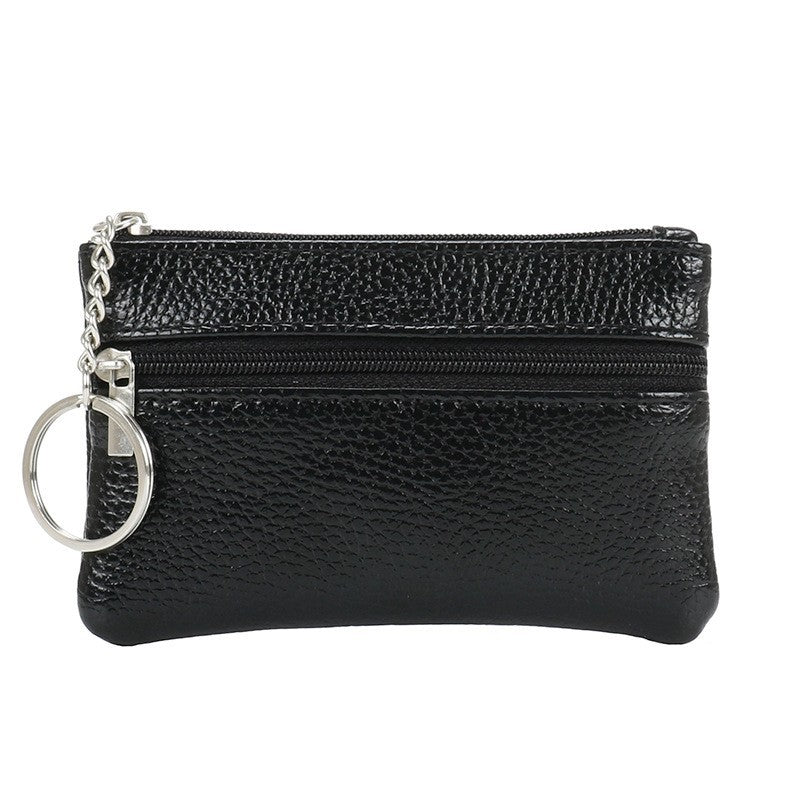 Mini leather coin purse keychain by Glow Ritual