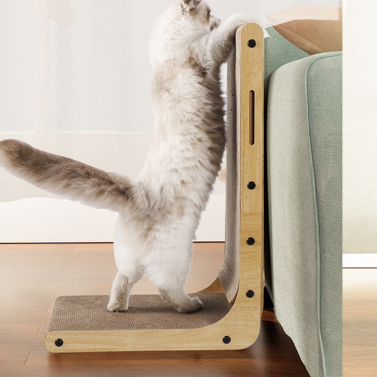 L-shaped cat scratcher by Glow Ritual