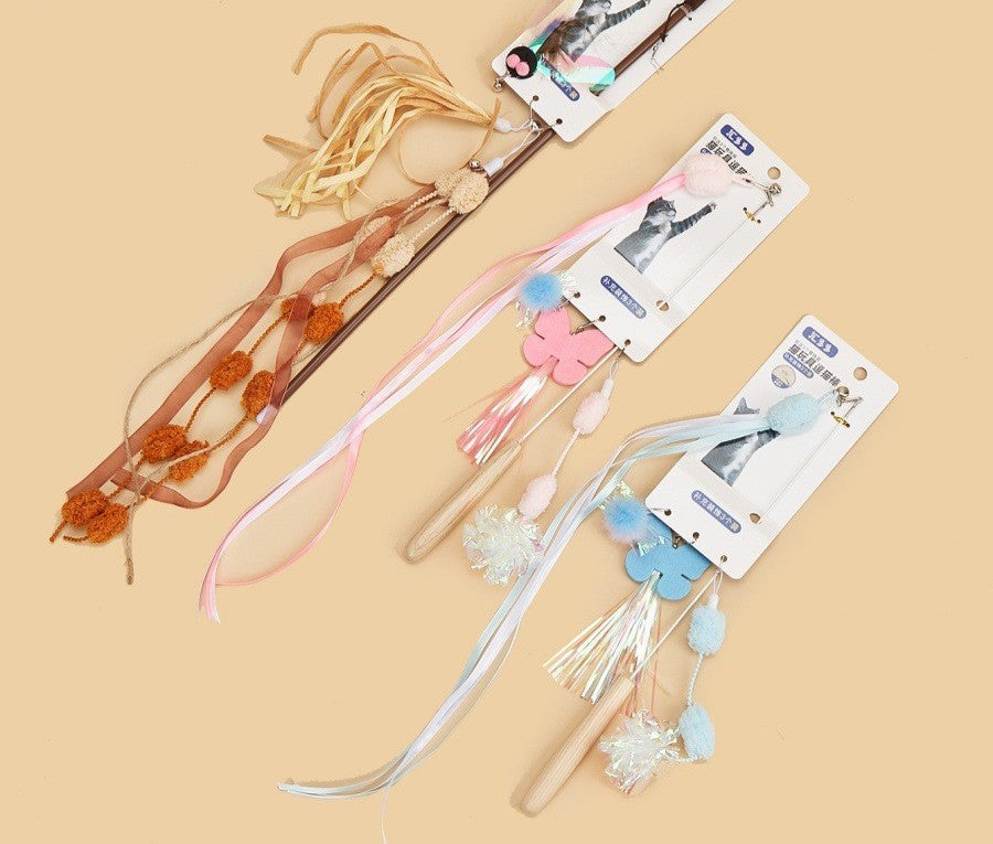 Cat wand toy set by Glow Ritual