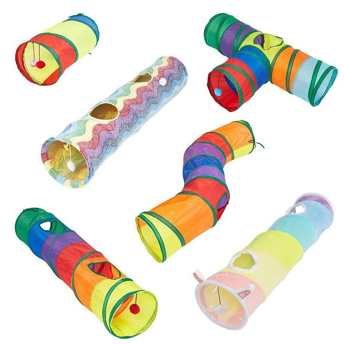 Collapsible cat tunnel by Glow Ritual