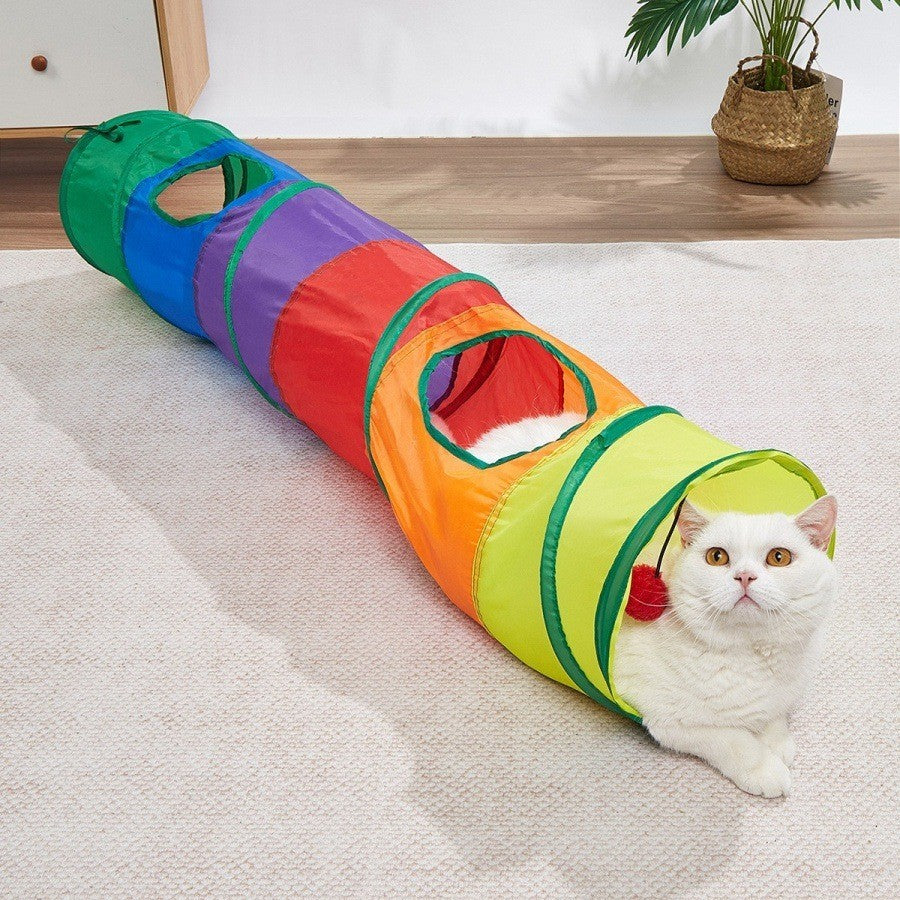 Collapsible cat tunnel by Glow Ritual