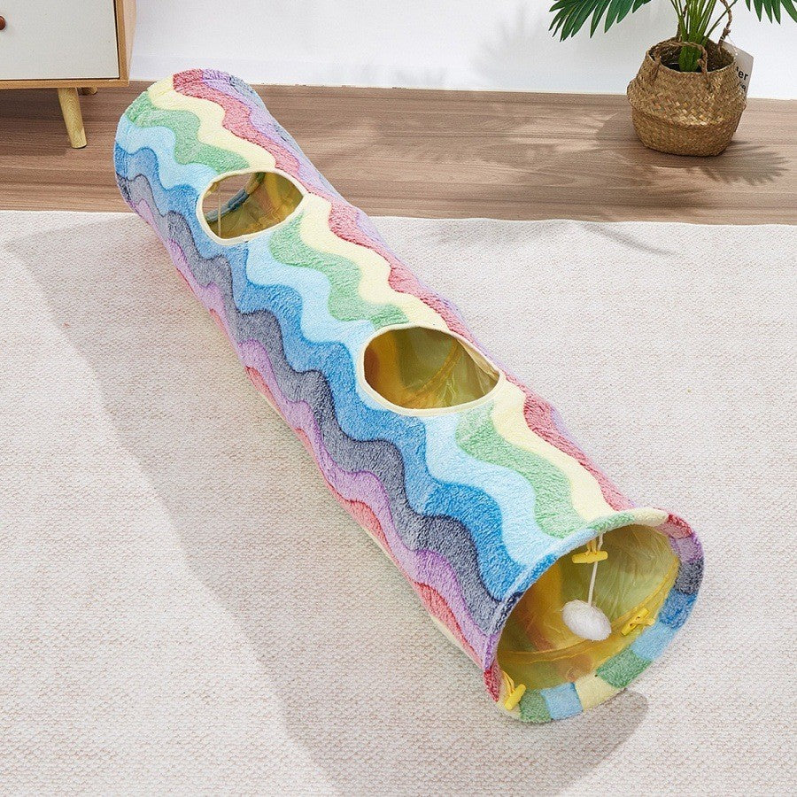 Collapsible cat tunnel by Glow Ritual