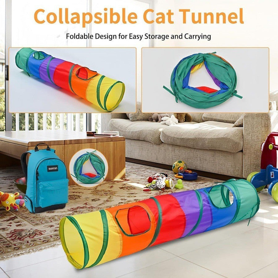 Collapsible cat tunnel by Glow Ritual