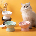 Raised ceramic cat bowl by Glow Ritual