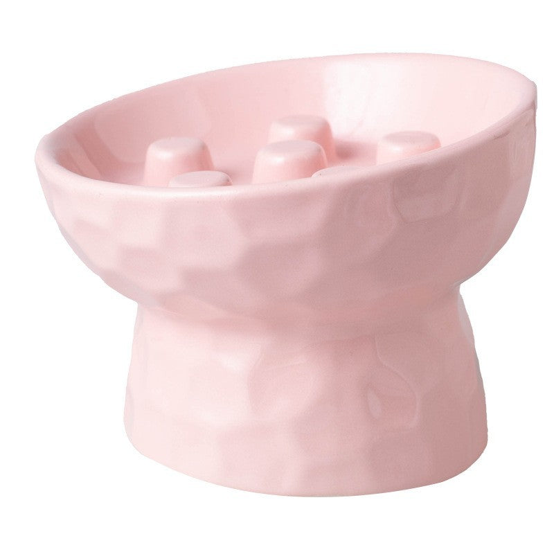 Raised ceramic cat bowl by Glow Ritual