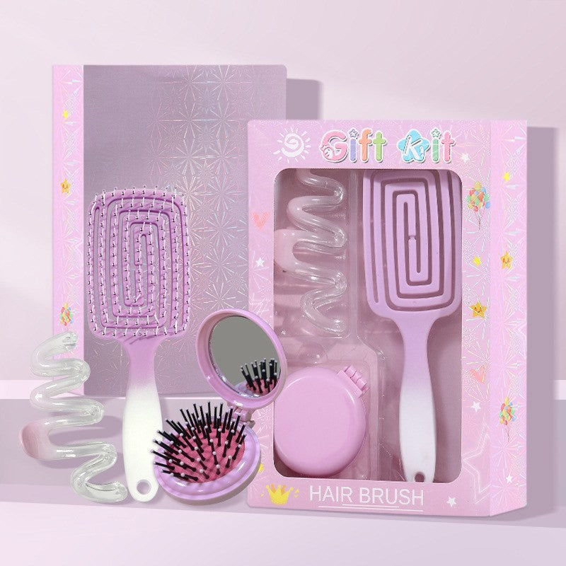Cushion detangling brush set by Glow Ritual
