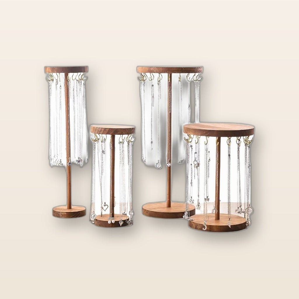 Rotating necklace stand by Glow Ritual