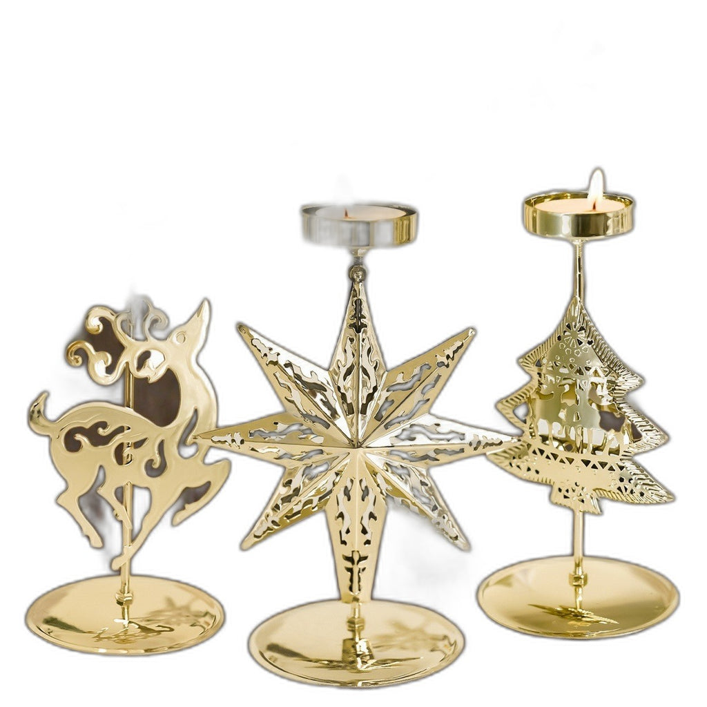 Christmas metal candle holder by Glow Ritual
