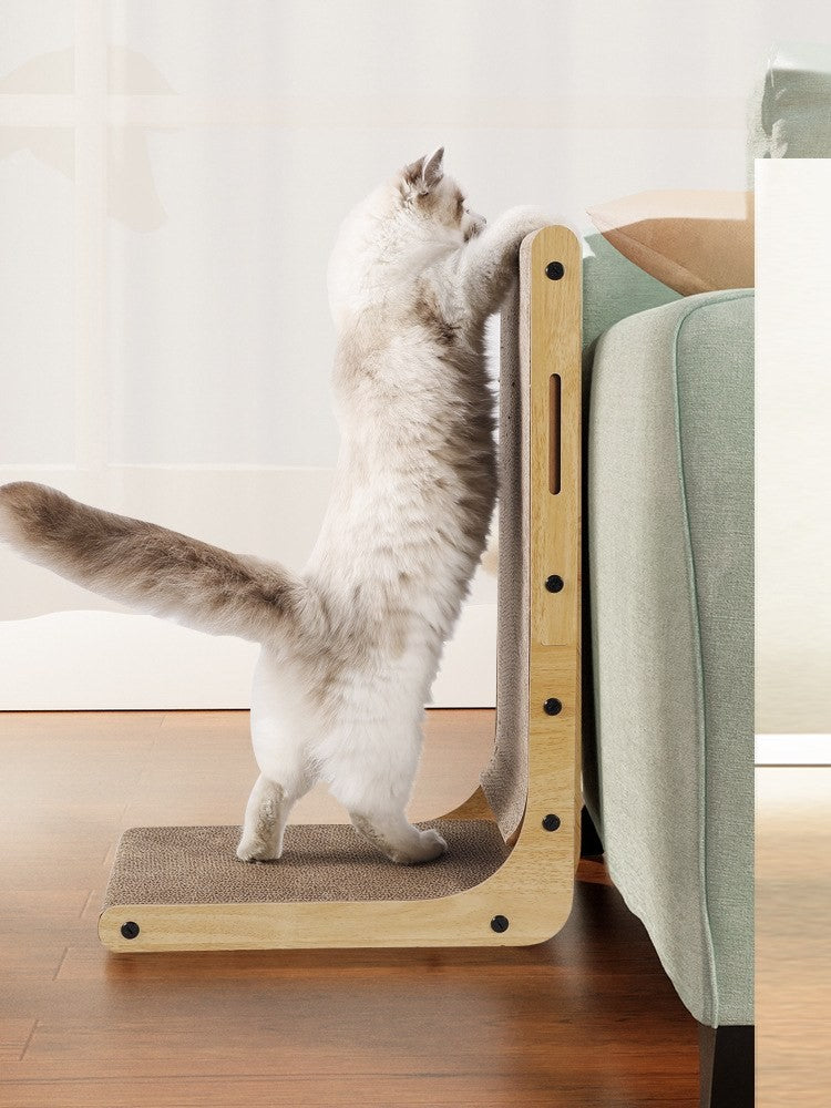L-shaped cat scratcher by Glow Ritual