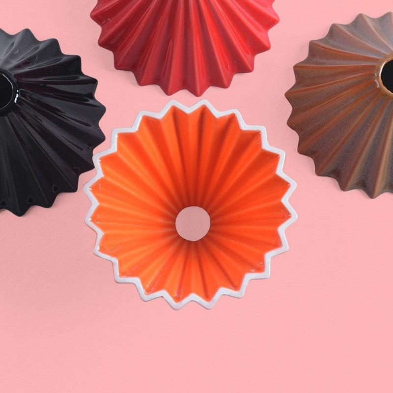 Ceramic pour-over coffee dripper by Glow Ritual