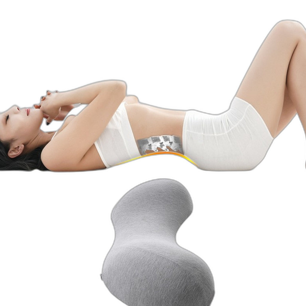 Memory foam lumbar pillow for bed by Glow Ritual