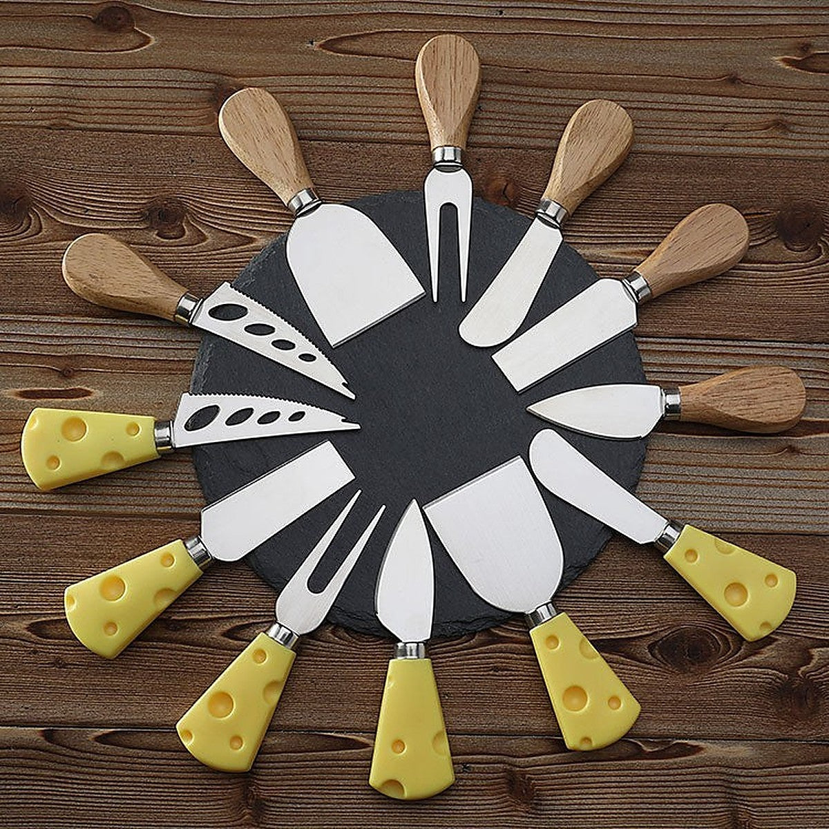 White handle cheese knife by Glow Ritual
