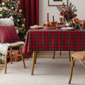 Christmas plaid tablecloth by Glow Ritual