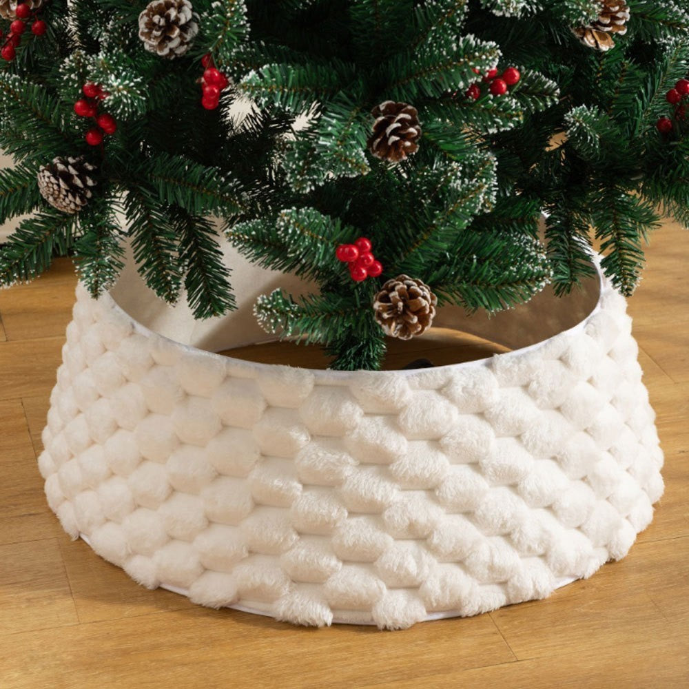 Plush Christmas tree skirt by Glow Ritual
