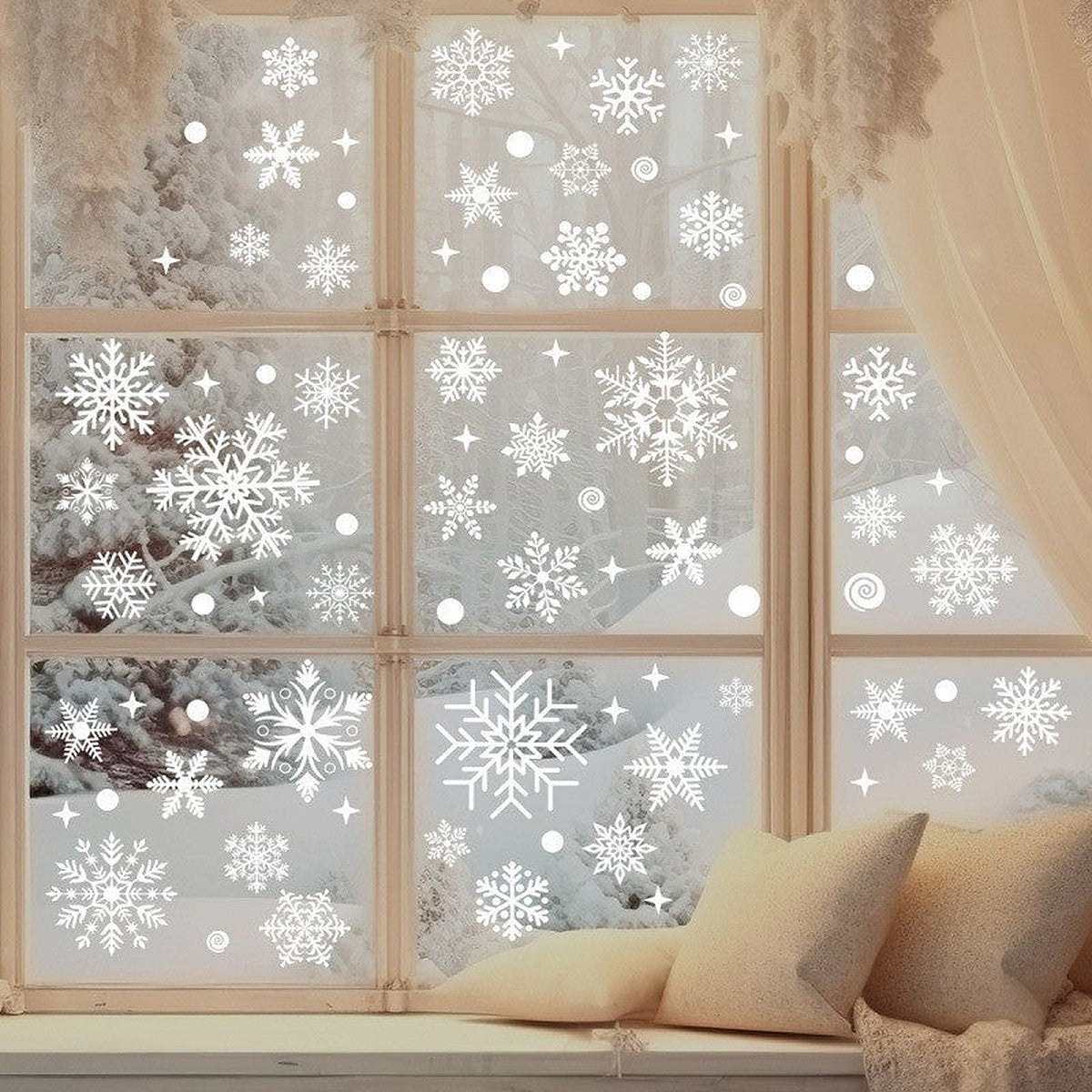 Christmas window clings by Glow Ritual