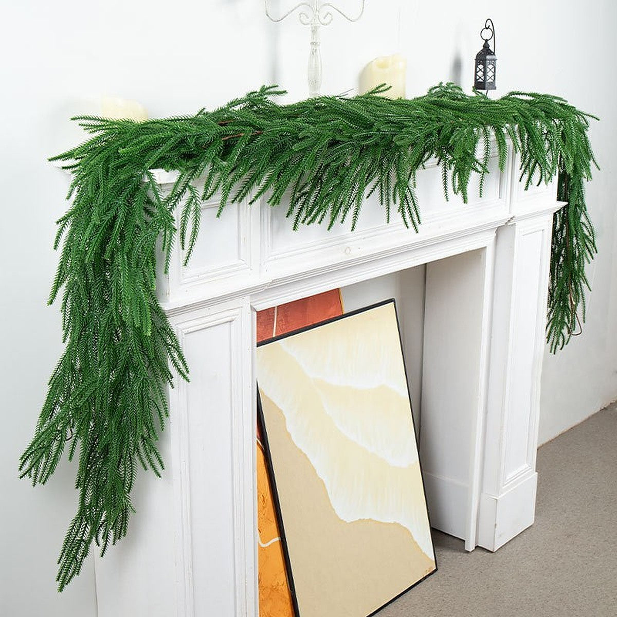 Artificial pine garland by Glow Ritual