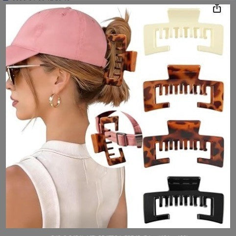 Matte square claw clip by Glow Ritual