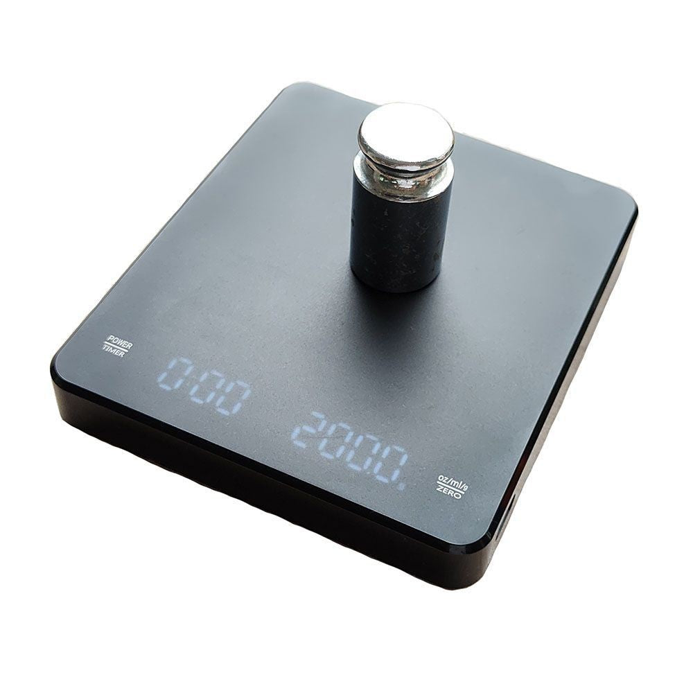 Pour-over coffee scale with timer by Glow Ritual