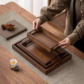 Bamboo rectangular serving tray by Glow Ritual