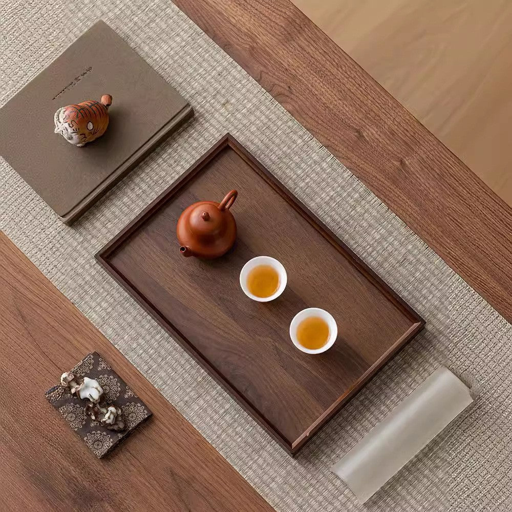 Bamboo rectangular serving tray by Glow Ritual