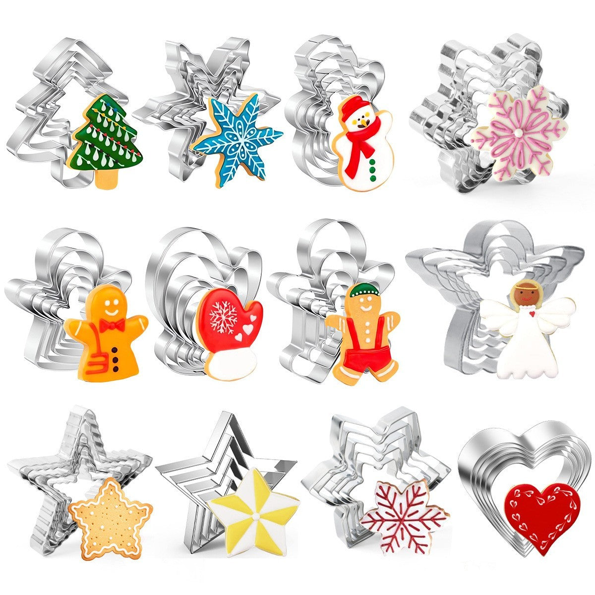Christmas cookie cutter set by Glow Ritual