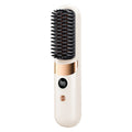 Cordless hair straightening brush by Glow Ritual