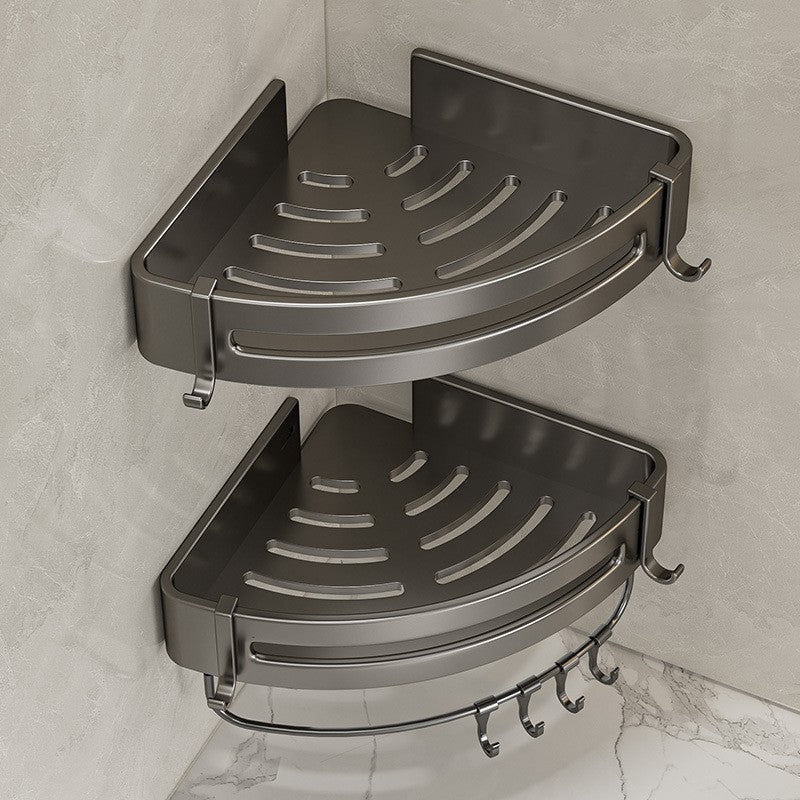 No-drill corner shower caddy by Glow Ritual