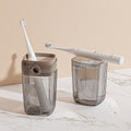 Travel toothbrush cup and soap box set by Glow Ritual