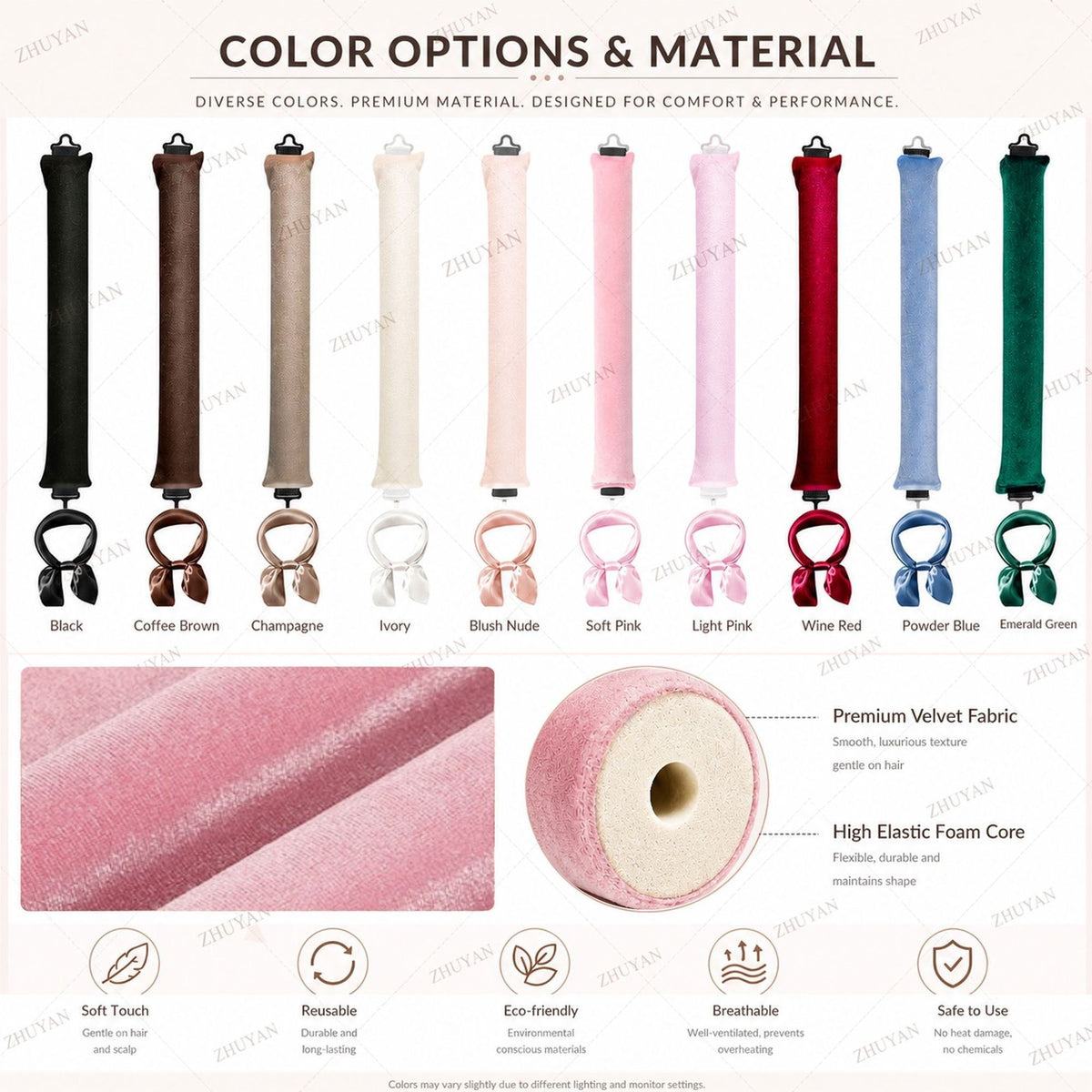 Heatless curling rods by Glow Ritual