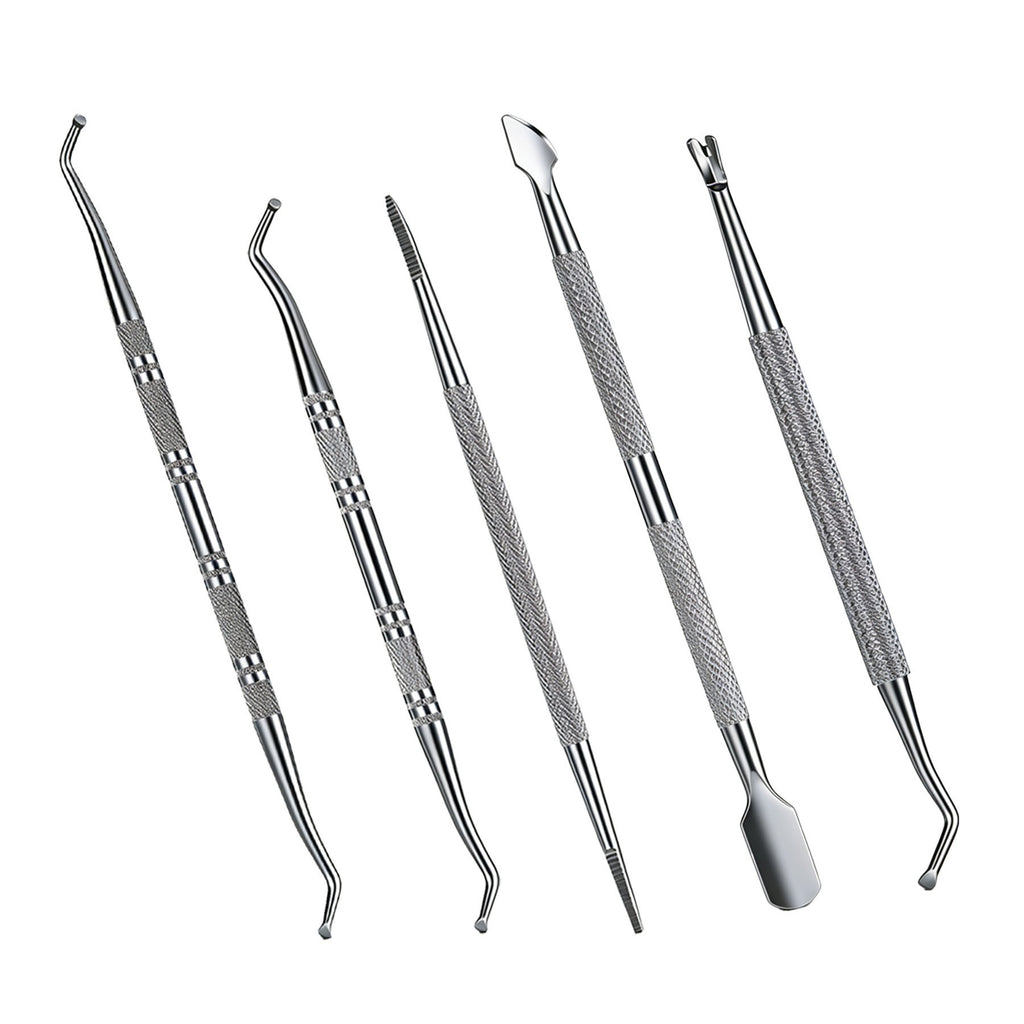Stainless steel cuticle pusher set by Glow Ritual