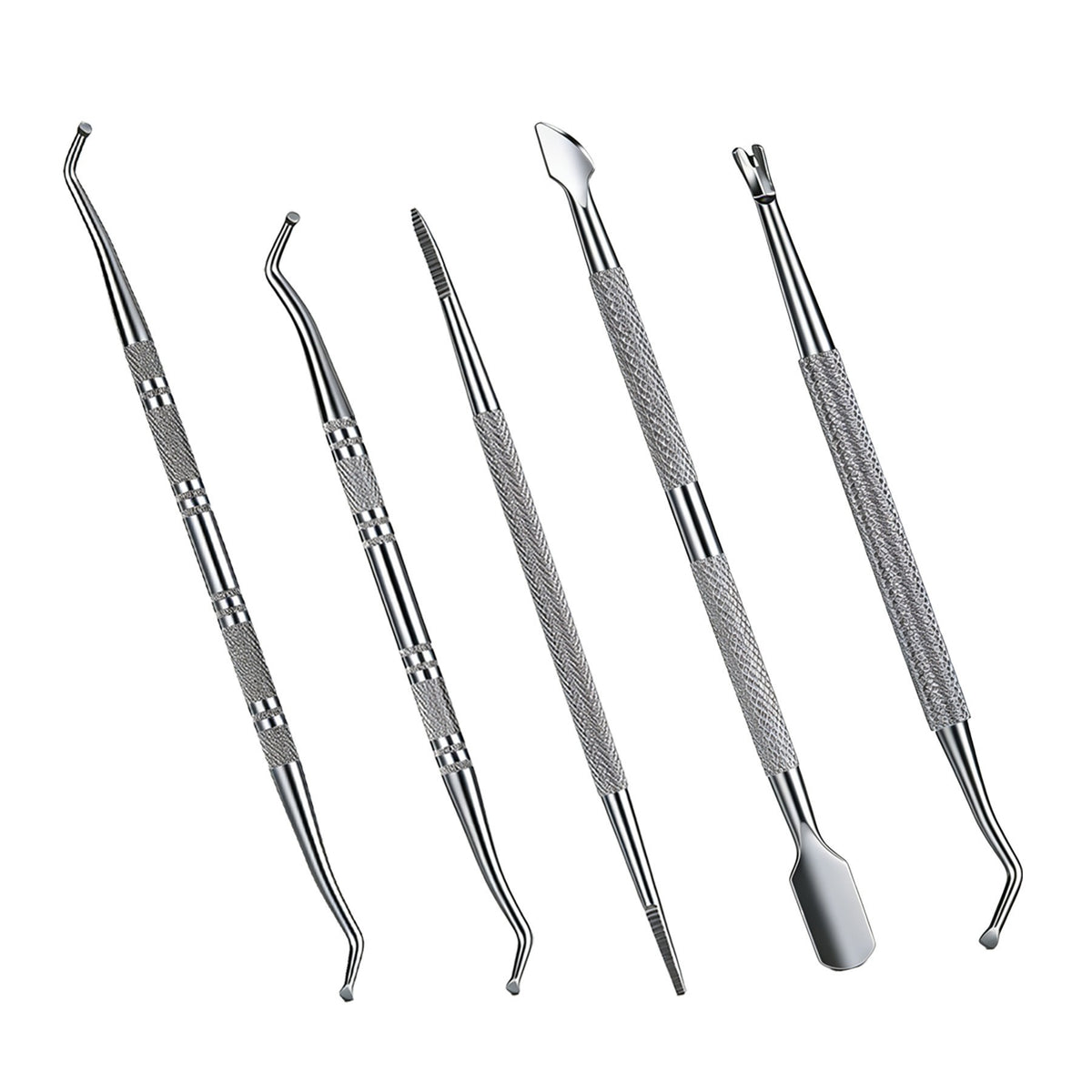 Stainless steel cuticle pusher set by Glow Ritual