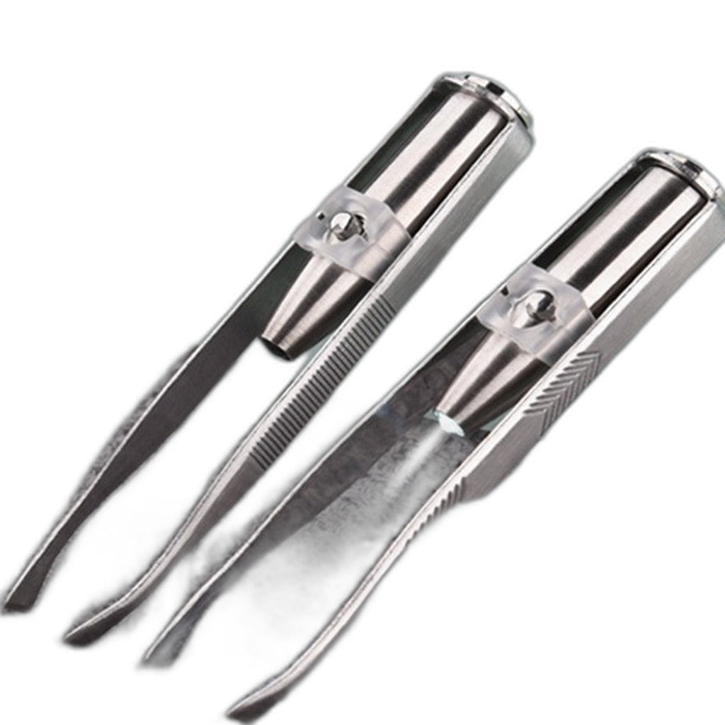 LED lighted tweezers by Glow Ritual