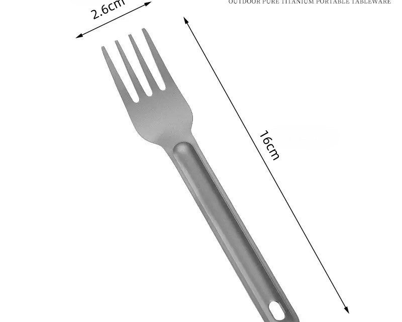 Titanium camping utensil by Glow Ritual