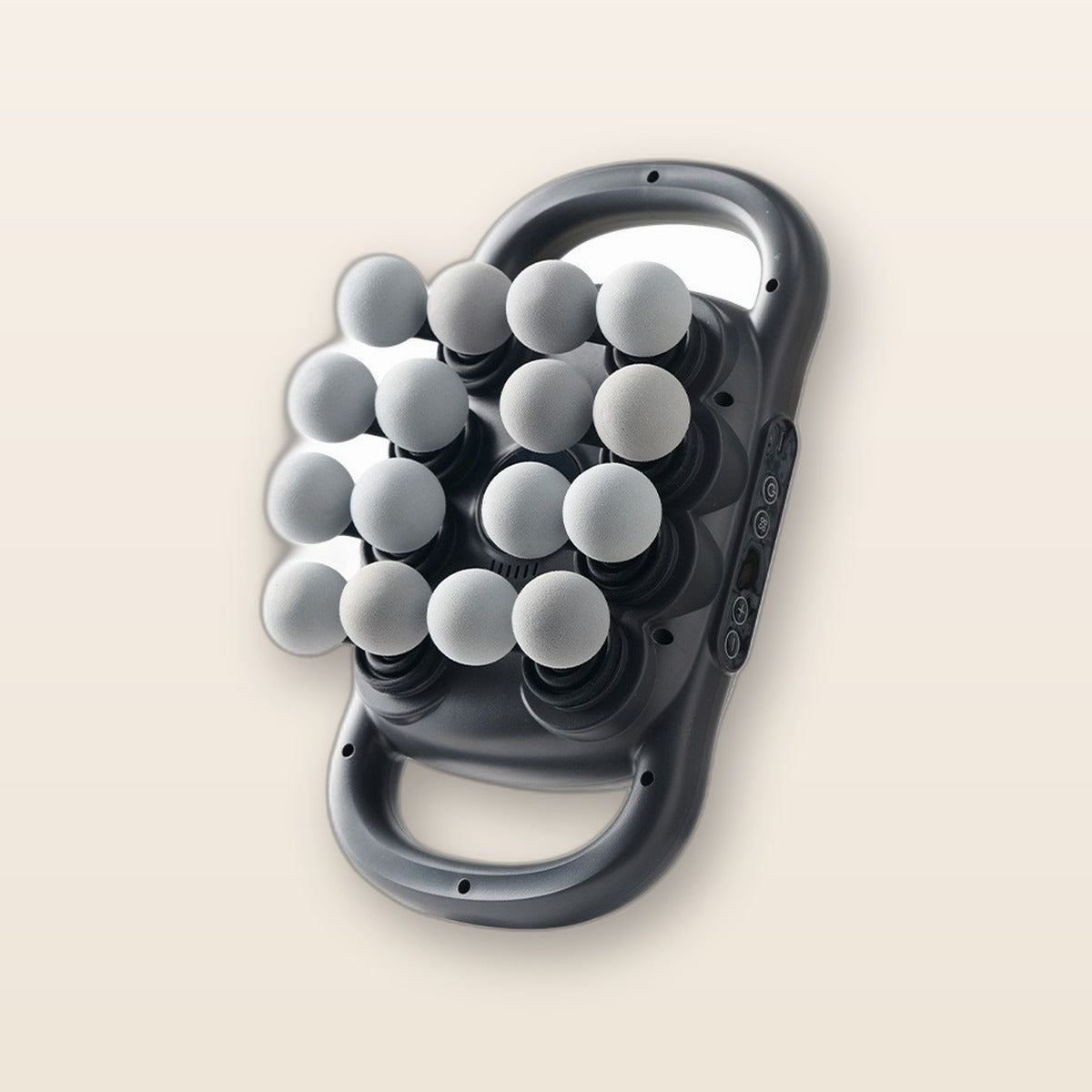 16-head percussion massage gun by Glow Ritual