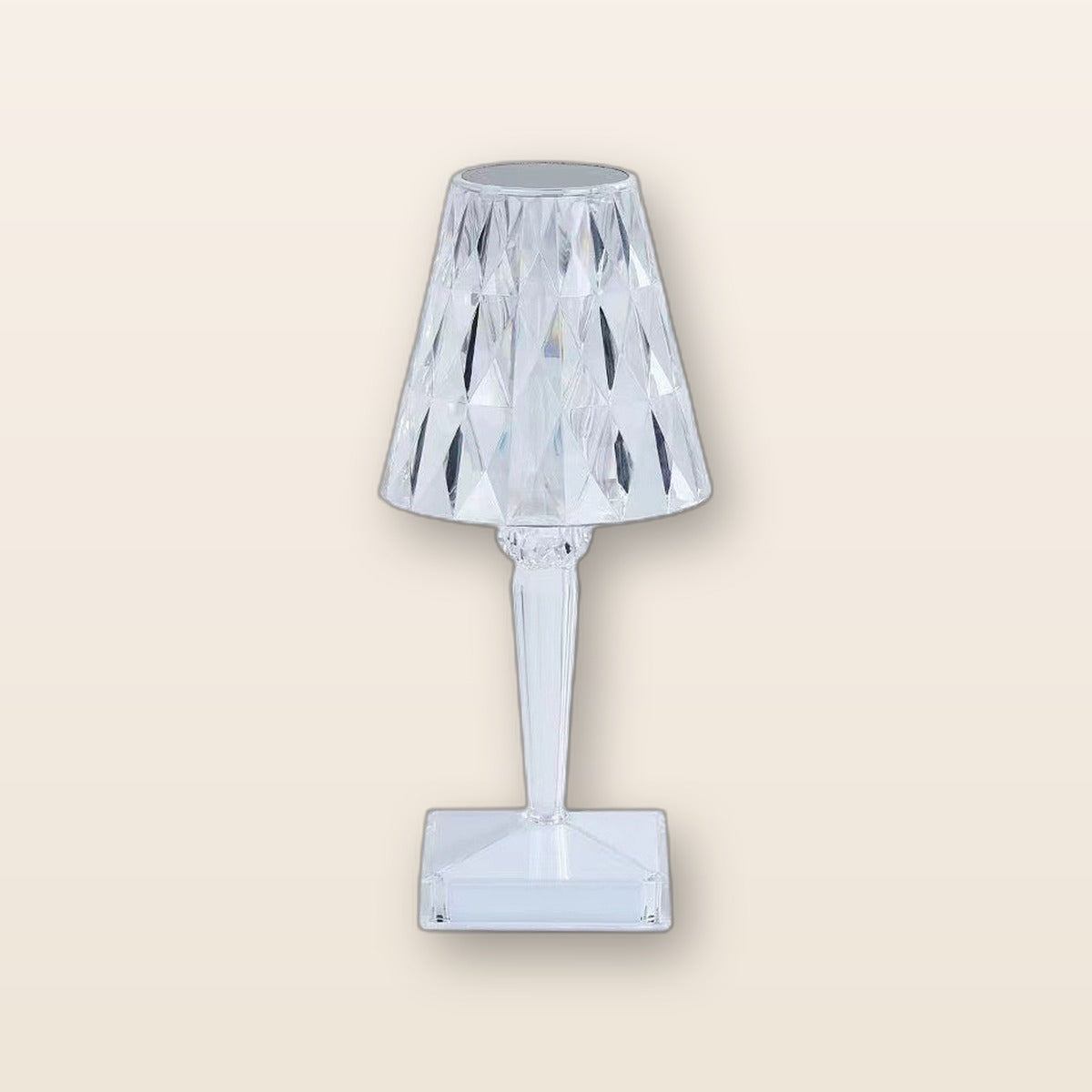 Crystal diamond touch table lamp by Glow Ritual