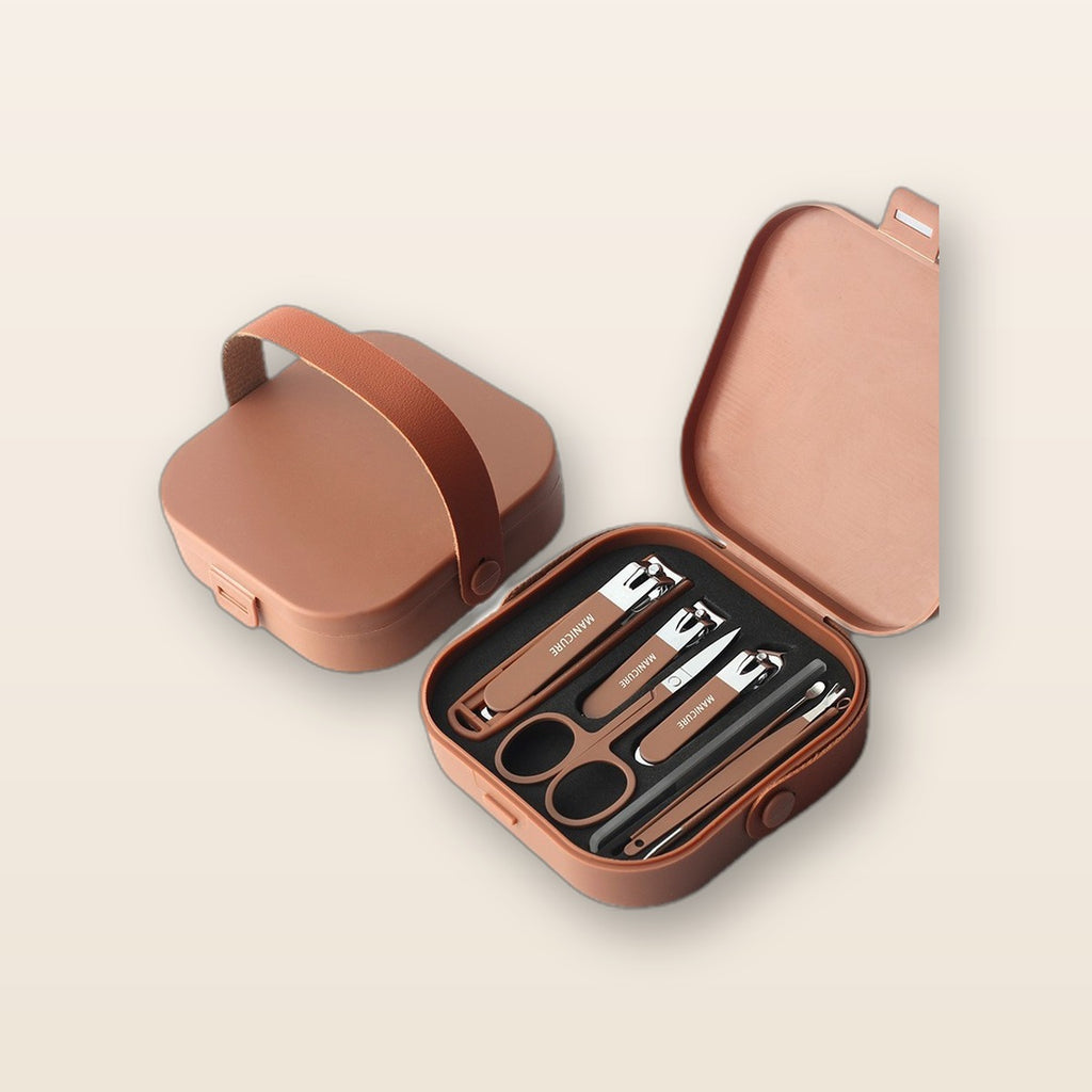 8-piece stainless nail clipper set by Glow Ritual