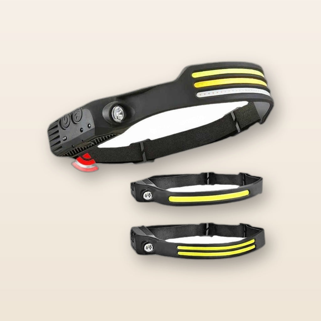 Rechargeable motion sensor headlamp by Glow Ritual