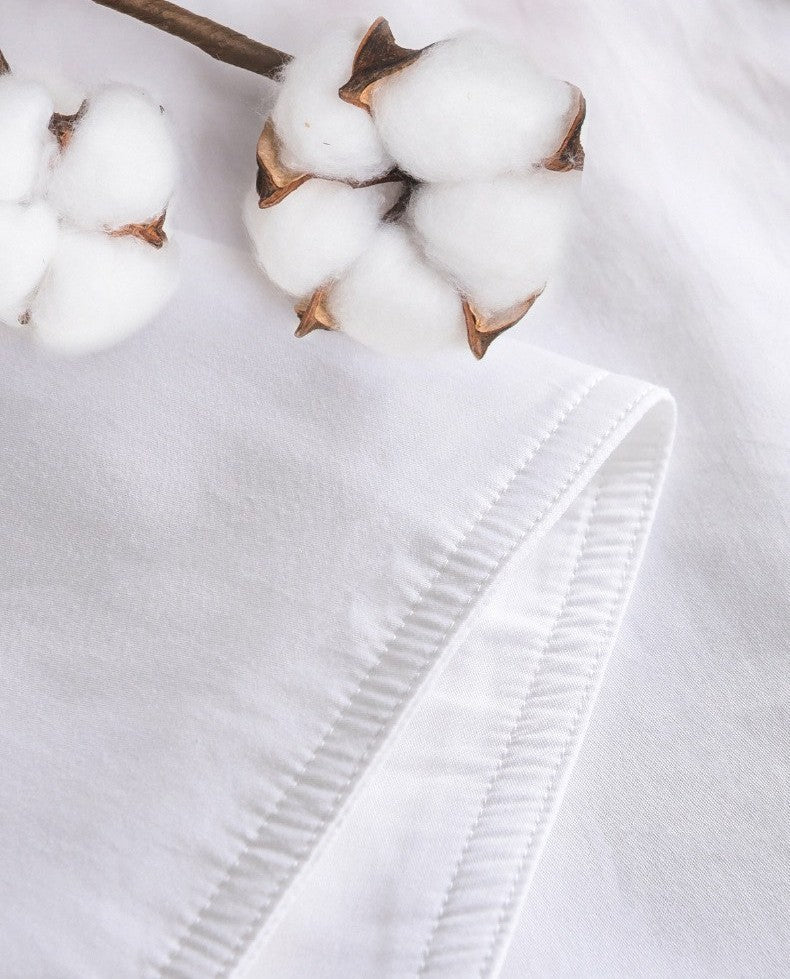 Cotton pillow protectors by Glow Ritual